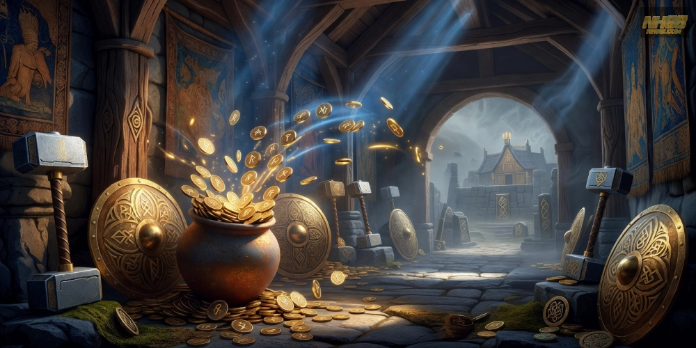 Trò chơi Hall of Gods với jackpot Bắc Âu huyền bí trên nền tảng NH88