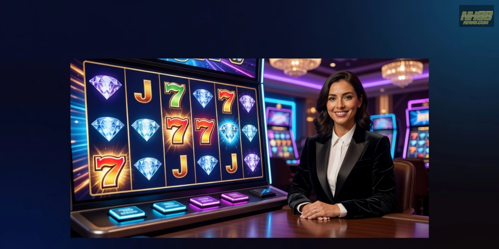 Hình ảnh minh họa khái niệm live casino slot games nh88 với giao diện sống động và dealer thực tế